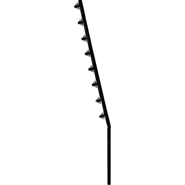 ELECTRIC FENCE 8 LINE BOTTOM ANGLED SQUARE TUBING E/A