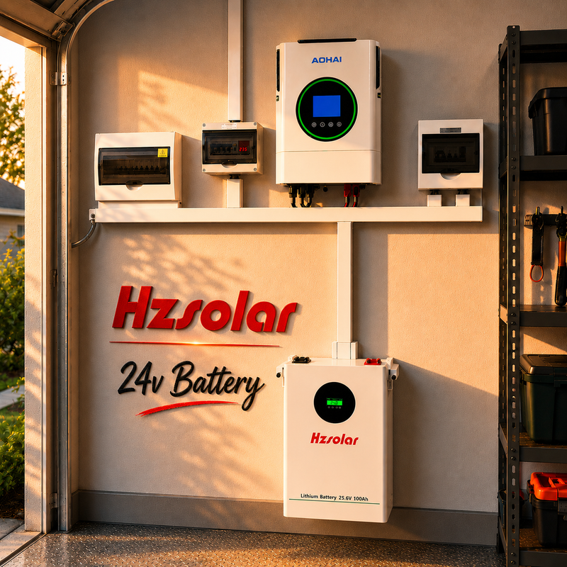 HZ SOLAR 2.56KW 24V LITHIUM BATTERY