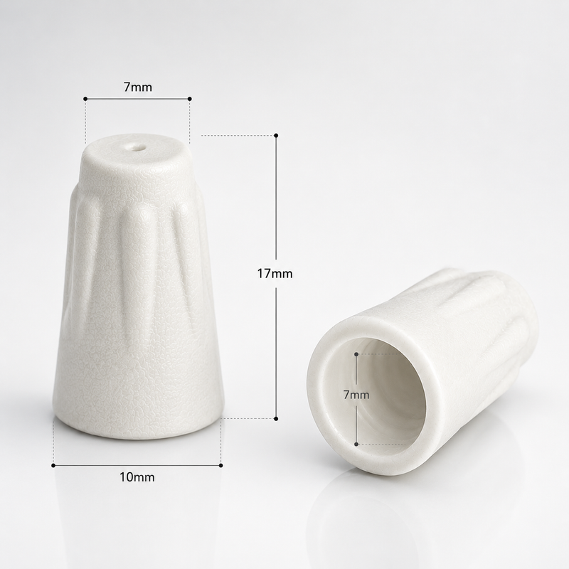 Small ceramic grommets with measurements