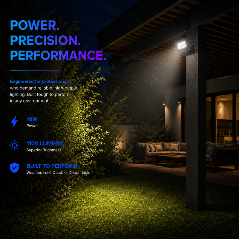 Pioled 10w 3cct troi floodlight 