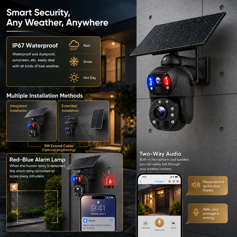 AGRISOLSEC WIFI 20X ZOOM DUAL LENS PTZ CAMERA