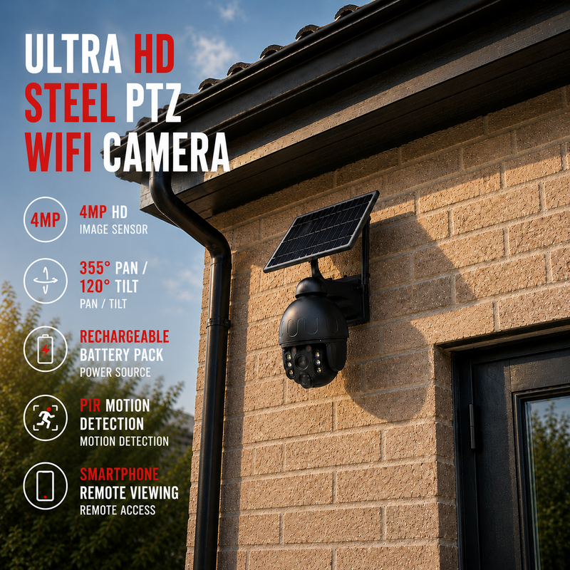 ULTRA HD STEEL PTZ WIFI CAMERA