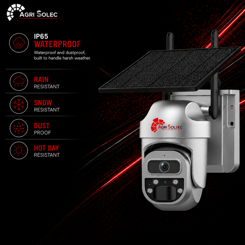 AGRISOLSEC MINI LITE WIFI SOLAR PTZ CAMERA