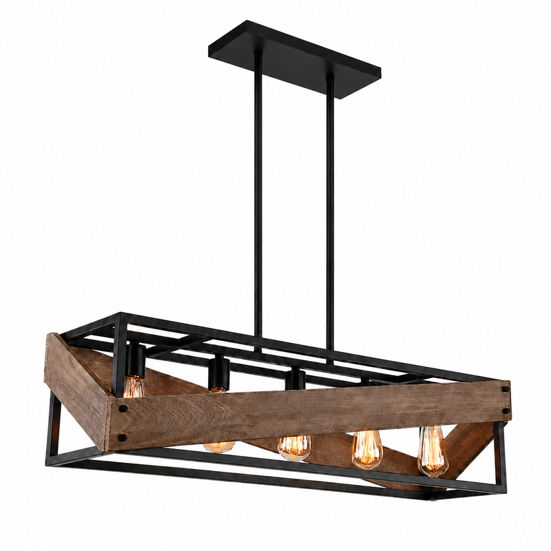 ELOR 5 LIGHT MODERN RETRO CAGE PENDANT