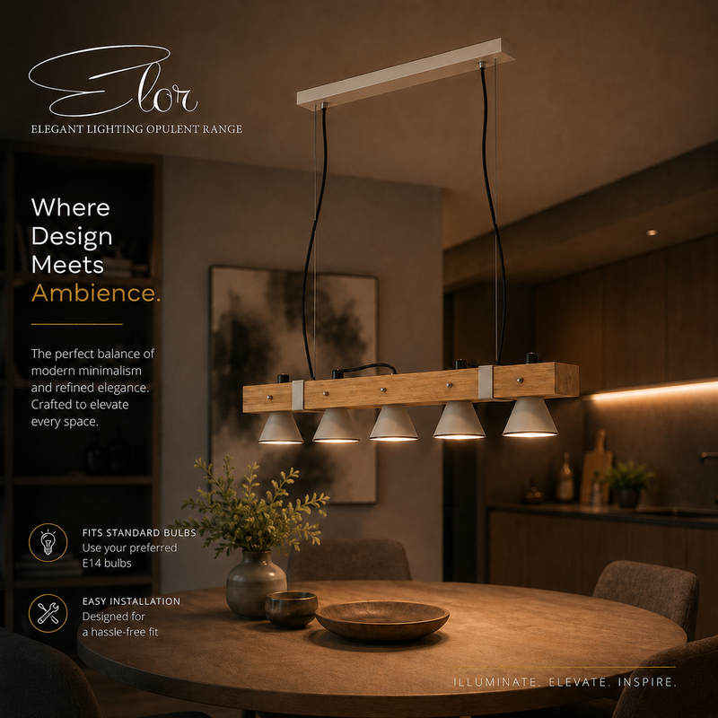 Elor light pendant showcase