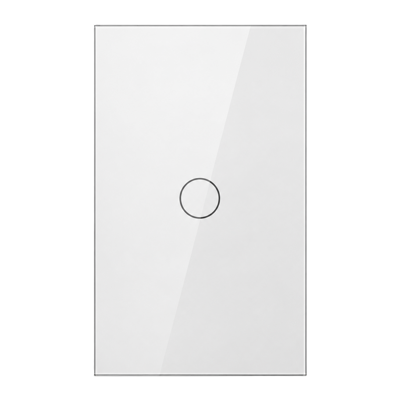 A white 1 lever smart switch forward facing