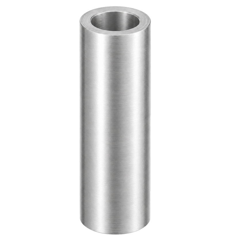 Close-up product image of a Nemtek 6mm aluminium ferrule with a precision-machined cylindrical design, isolated on a black background.