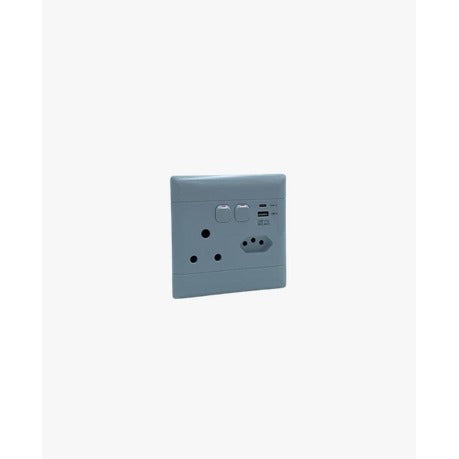 TYPE-C AND USB FAST CHARGE WALL SOCKET