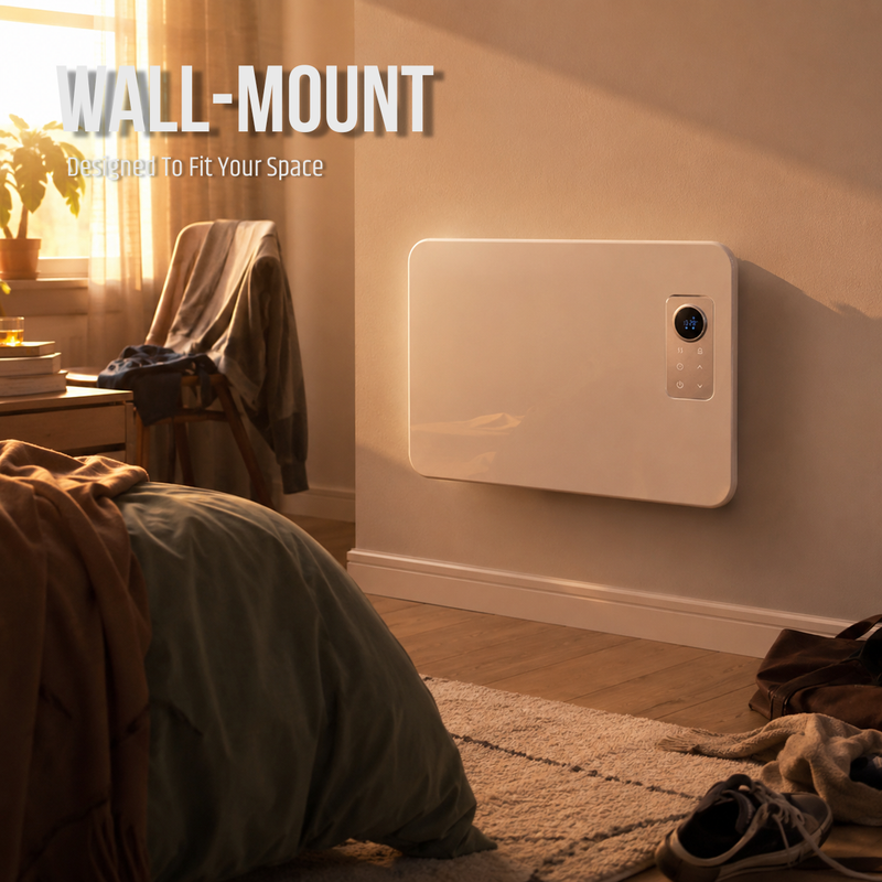 RADIANT 1500W CONVECTION WALL-MOUNT PANEL HEATER LIFESTYLE