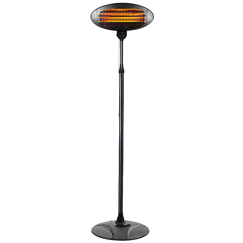 RADIANT 2000W FREE-STANDING QUARTZ HEATER INDOOR/OUTDOOR FRONT VIEW